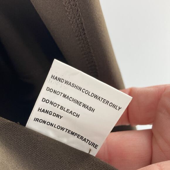 Solitaire Womens Olive Green Microsuede Open Front Jacket Coat Small New - Picture 8 of 16